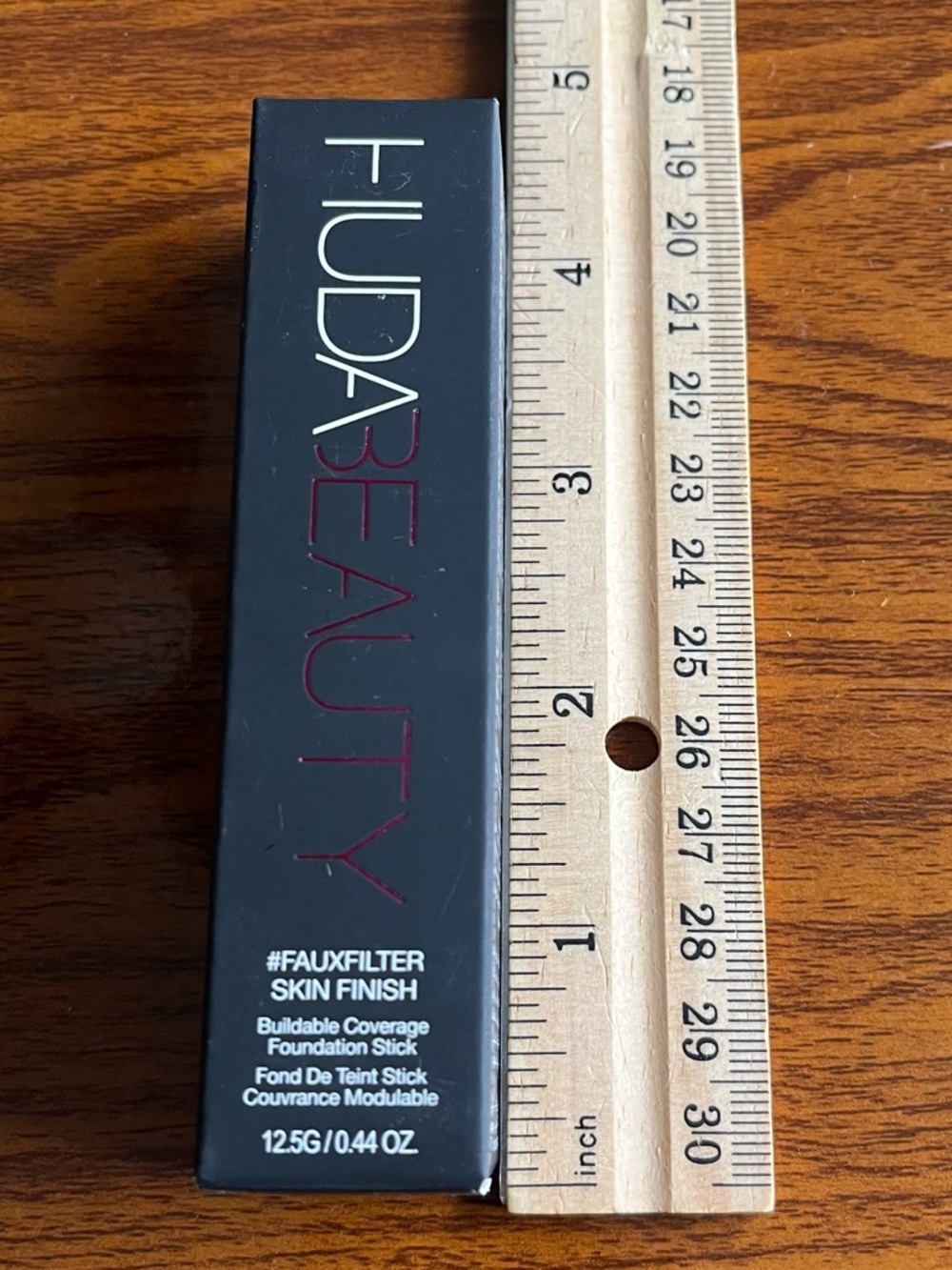 Huda Beauty #FauxFilter Skin Finish Foundation Stick Milkshake 100B 0.44 oz NIB